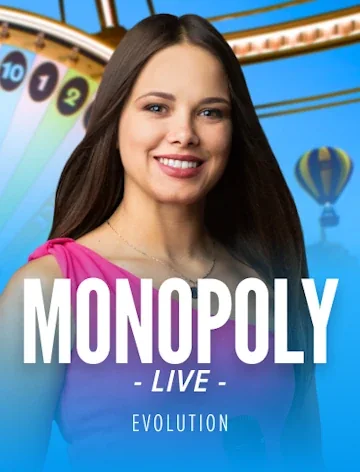 Monopoly Live game cover, Evolution, 96.23% RTP